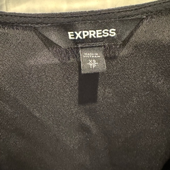 Express Black Bell Sleeve Romper Size XS - Picture 4 of 4